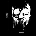 Skull bumper sticker 70x45cm PVC car window glass animal decal black white