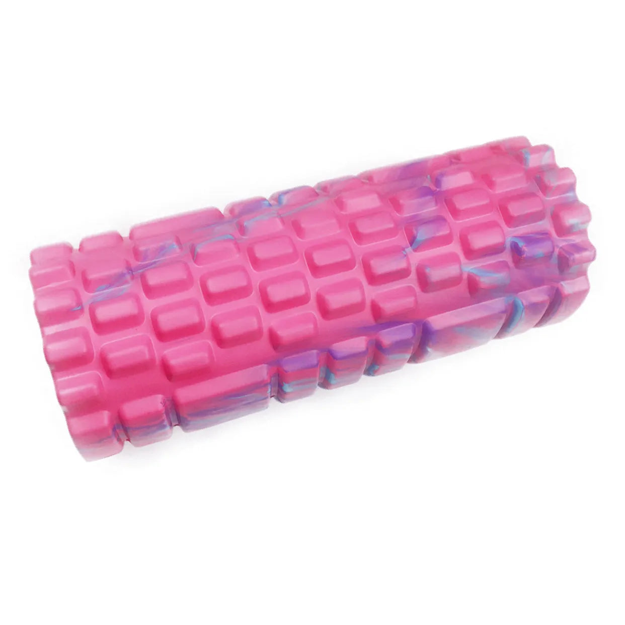 33cm camouflage pattern EVA foam roller in blue, green and yellow colour combination