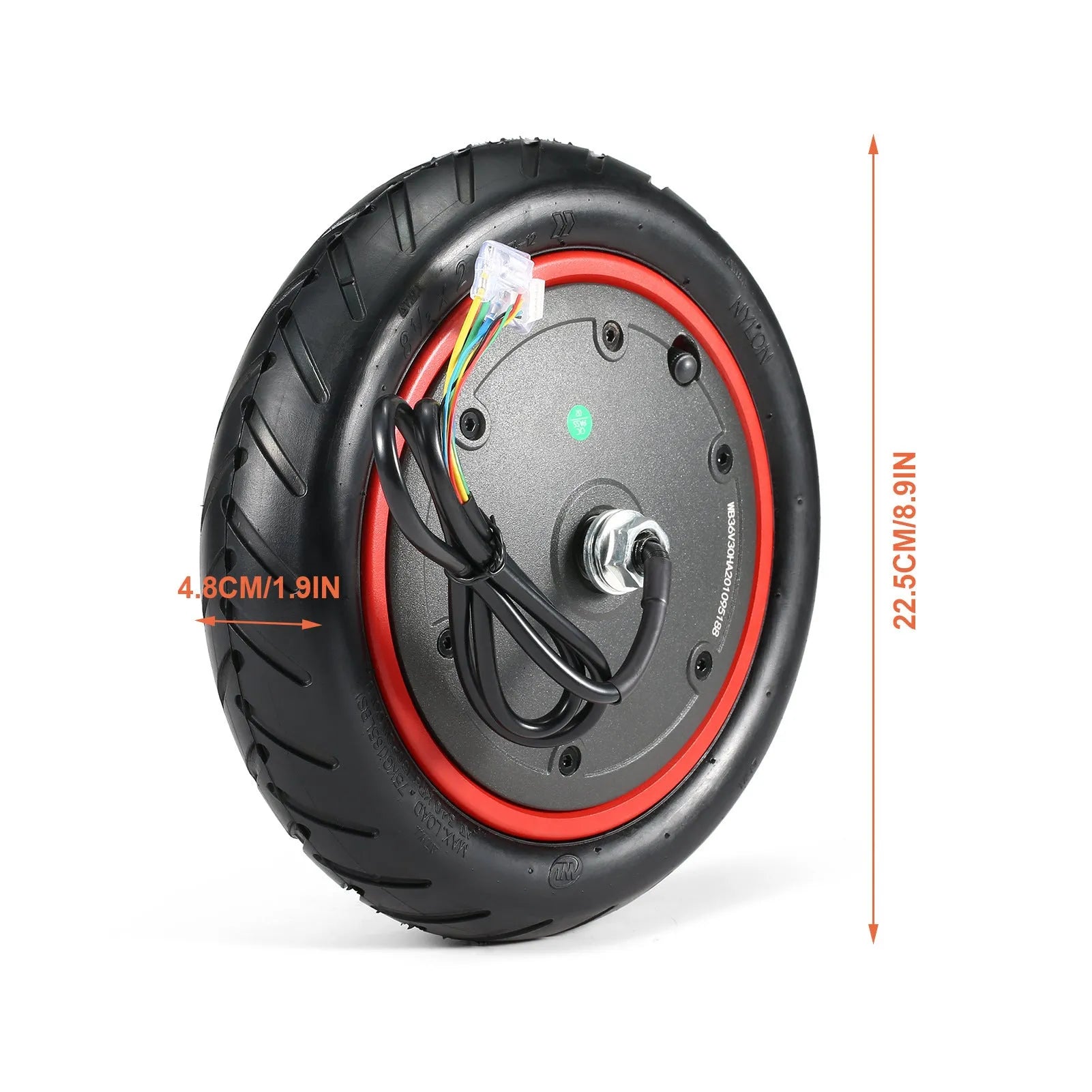 Rubber inner tube for 8.5 inch electric scooter wheels with valve stem
