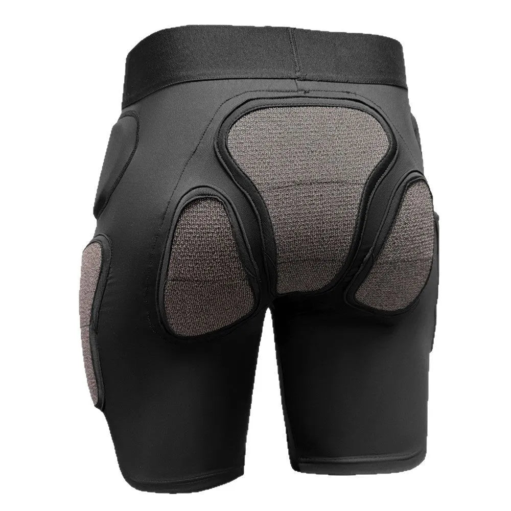 X-ray diffraction ski protective inner wear cushions for hip and knee protection during sports