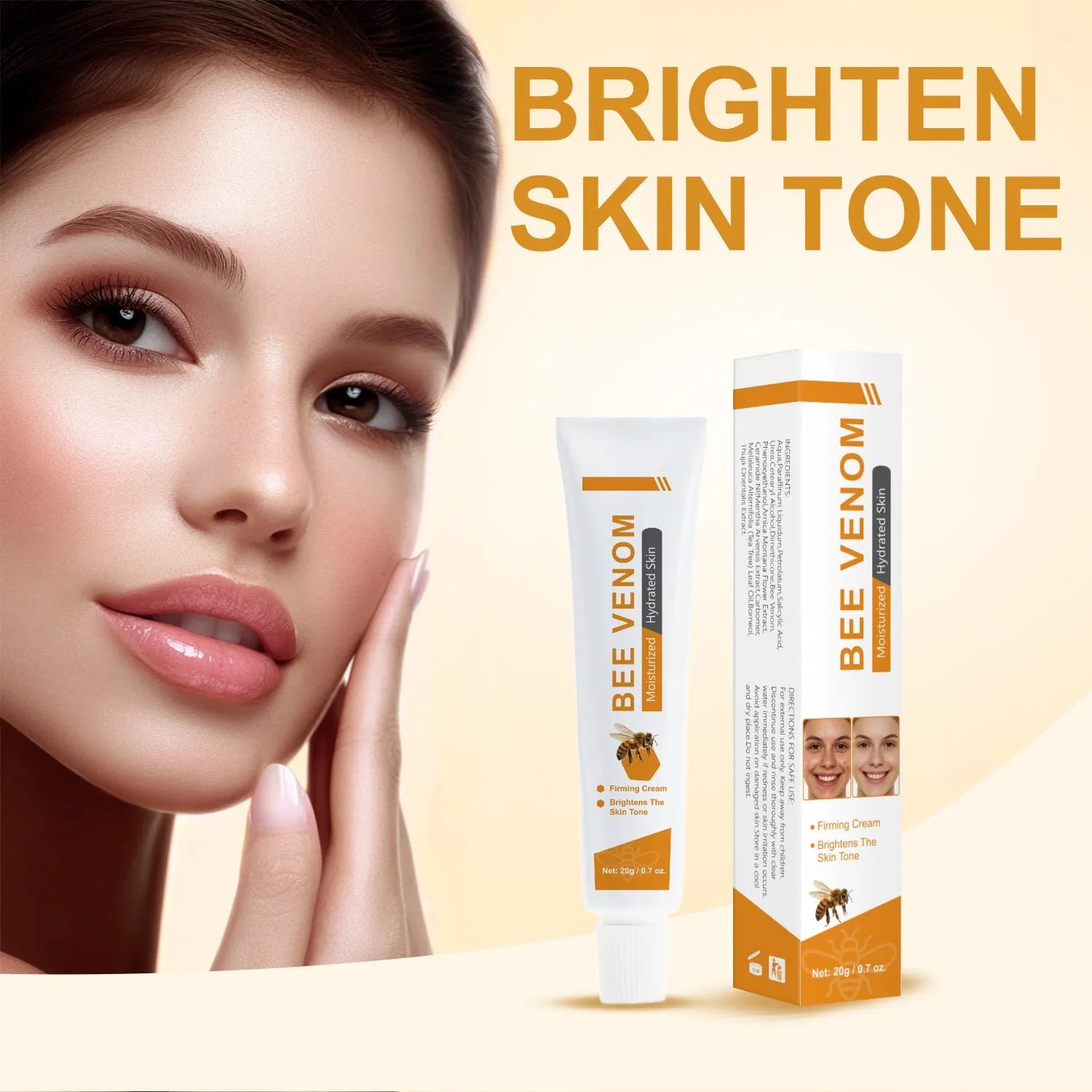 BEE Facial Neck Cream 20g jar with FP-A024 formulation for face and neck application