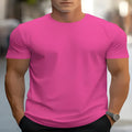 Men's loose-fit T-shirt with custom picture print on bird eye cloth polyester fabric