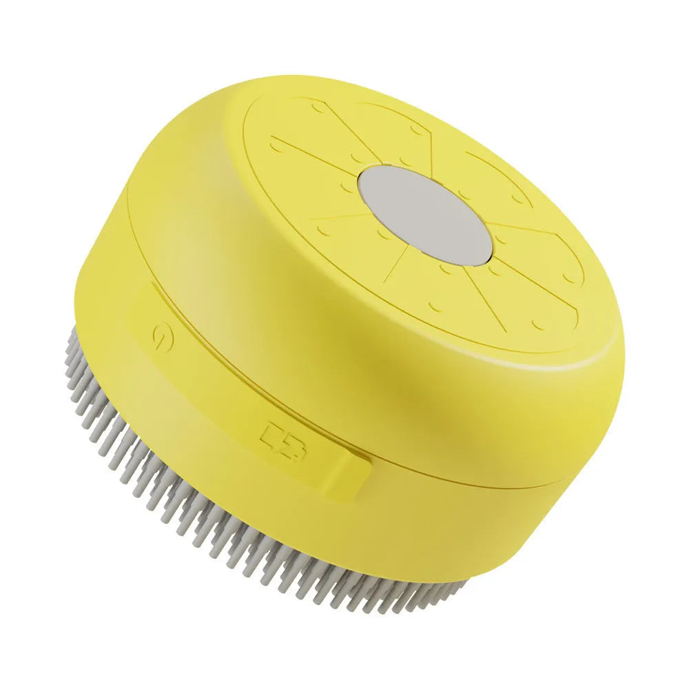 Cat Spray Comb electric massage pet spray comb in green colour with 30ml water tank and silicone bristles