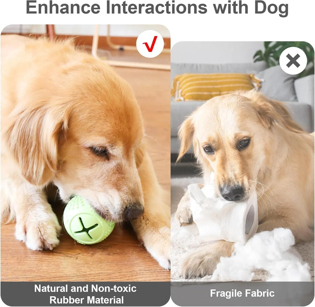 Blue green orange bone-shaped natural rubber dog chew toy for aggressive chewers