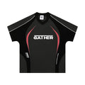 Men's loose fit t-shirt with colour matching letter print in apricot and black colour options