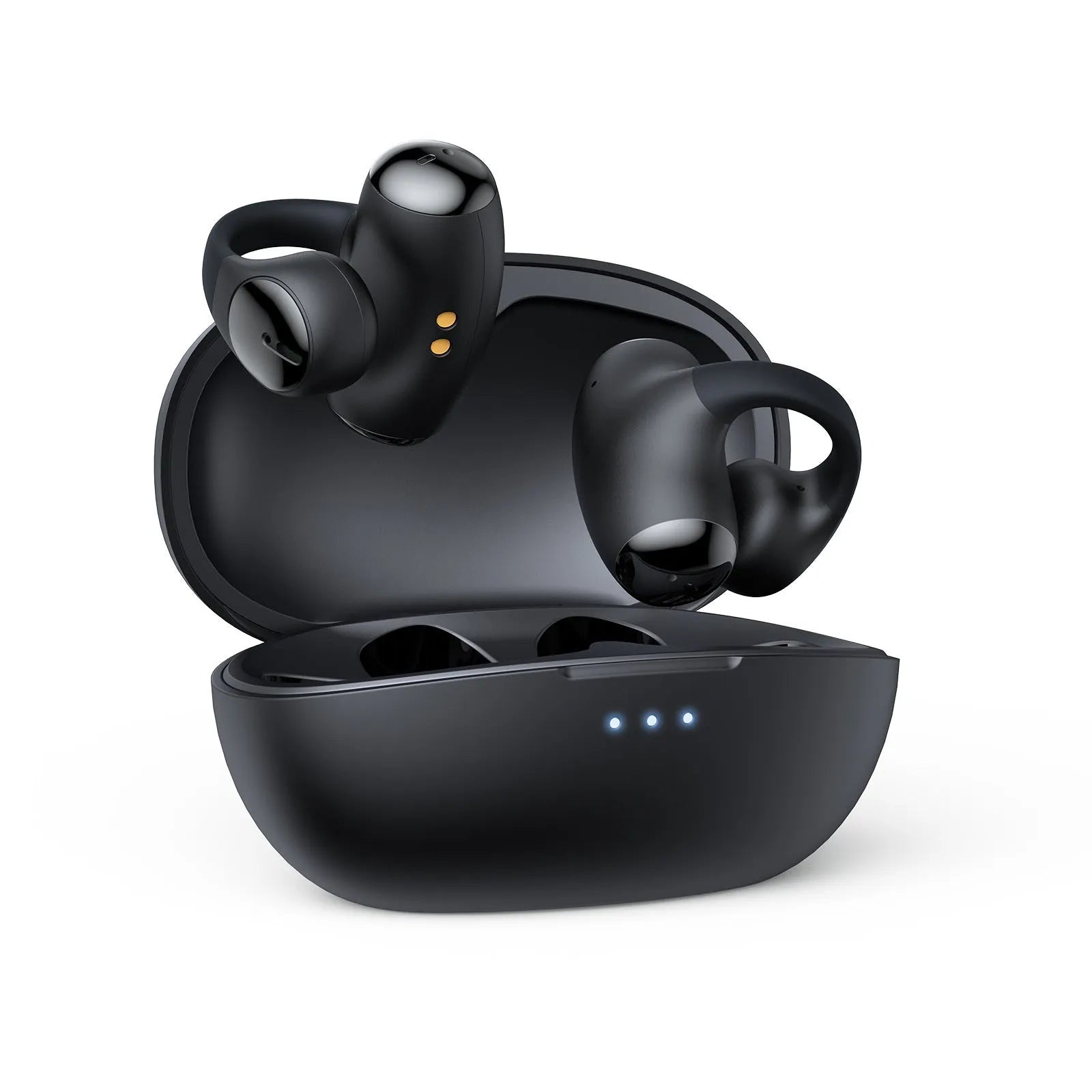 T306 Bluetooth wireless sports headset with ear hook design in black colour
