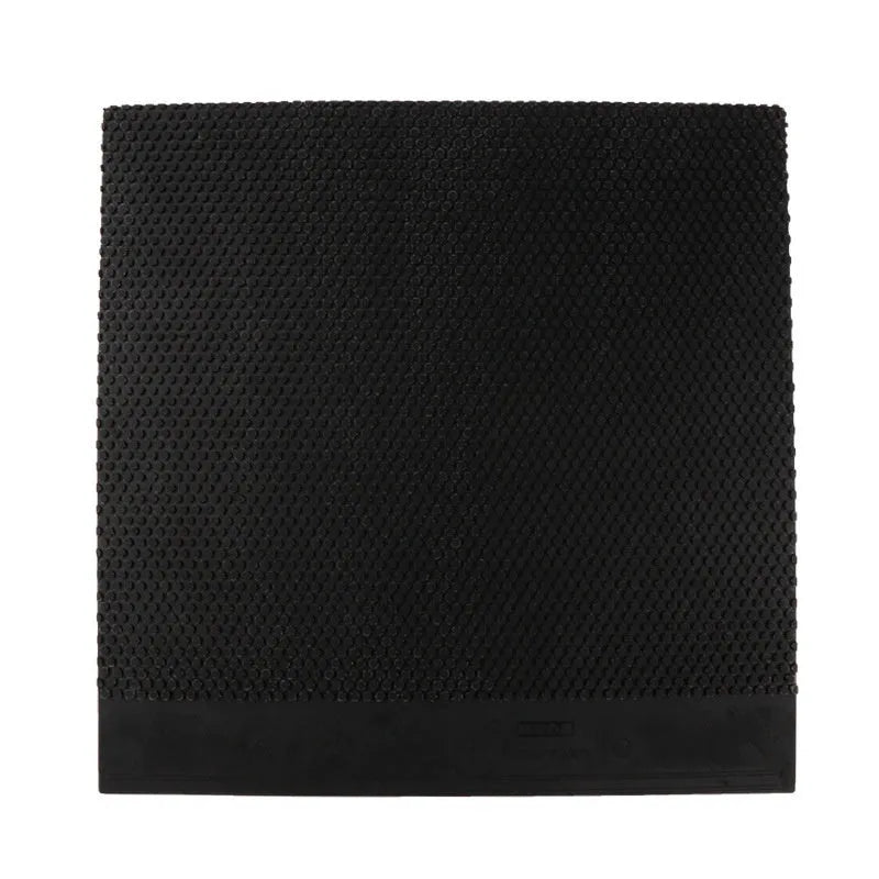 Small particle table tennis rubber sheet in black and red colours for racket assembly