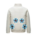 Smart air conditioning jacket with ventilation holes and fan for summer outdoor work