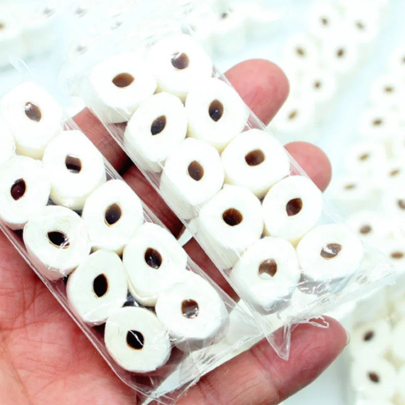 Simulated tissue roll paper model for children's role play with 30x15x80mm dimensions