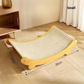 Sisal cat scratch board with natural fibre surface in pastoral style, small and large size options