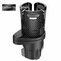 Car cup holder modification accessory in carbon fibre and matte finish options