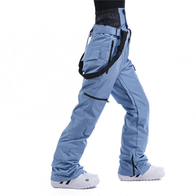 Oversize vintage light wash denim jacket with an adjustable waist belt on a hanger.