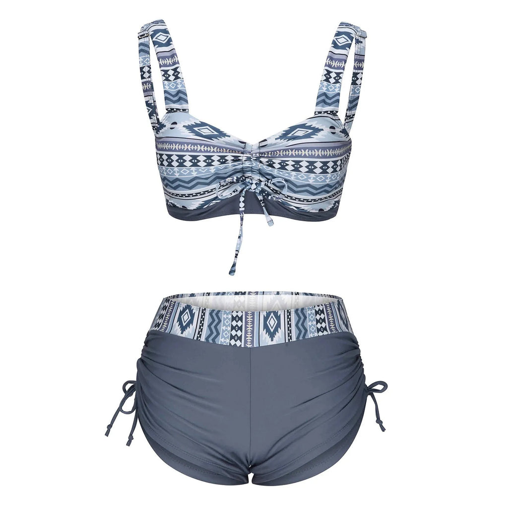 Women's bikini swimsuit top and bottom set on a mannequin, colour as shown in product image.