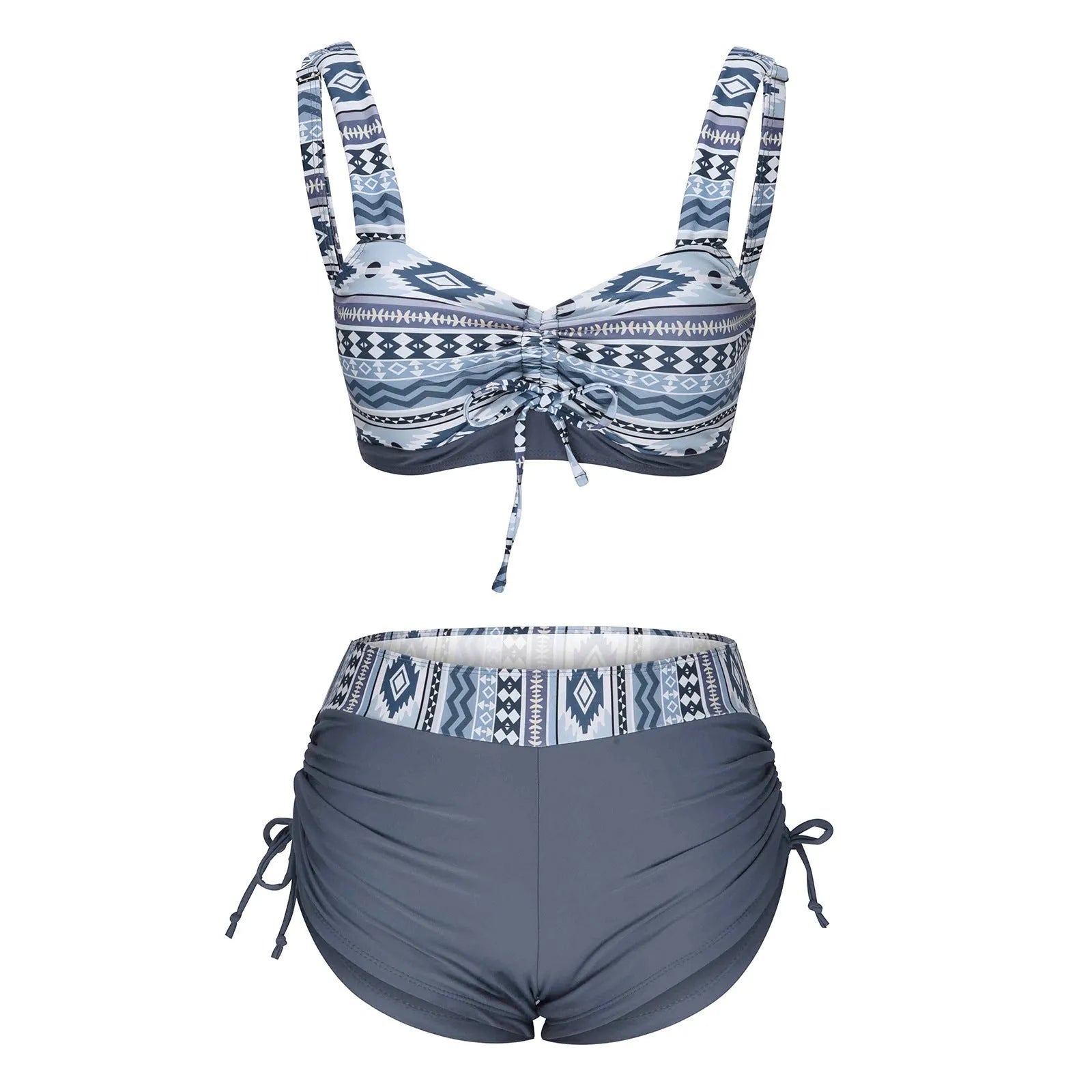 Women's bikini swimsuit top and bottom set on a mannequin, colour as shown in product image.