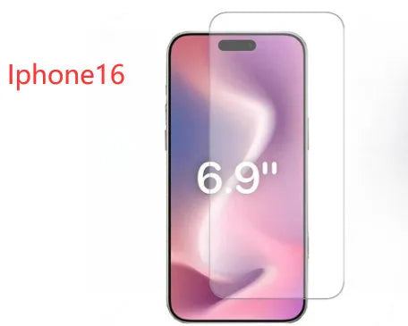 Tempered glass screen protector with 9H hardness and oleophobic coating for smartphones.
