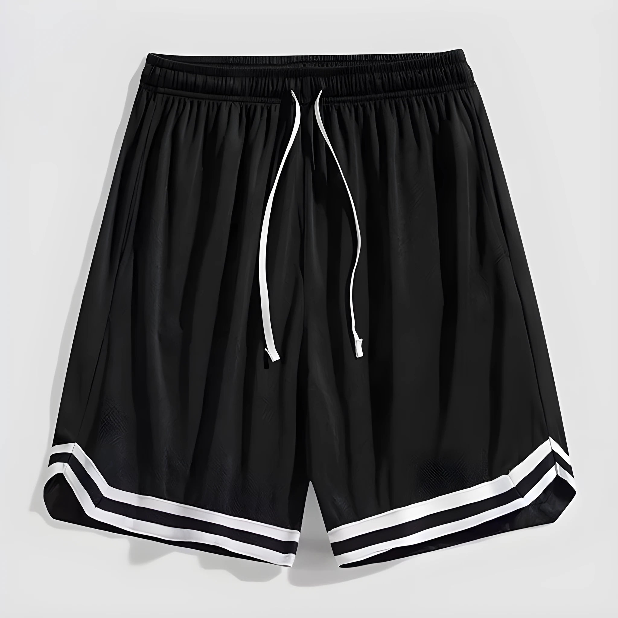 Men's loose fit cropped trousers in gradient colours with casual styling