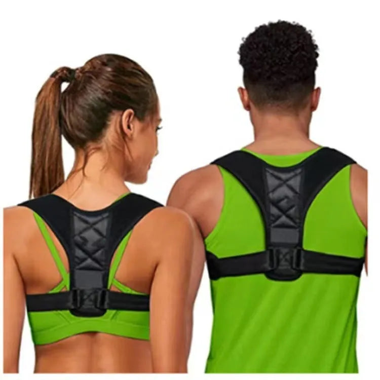 Nylon back posture correction band for anti-hunchback support during sitting