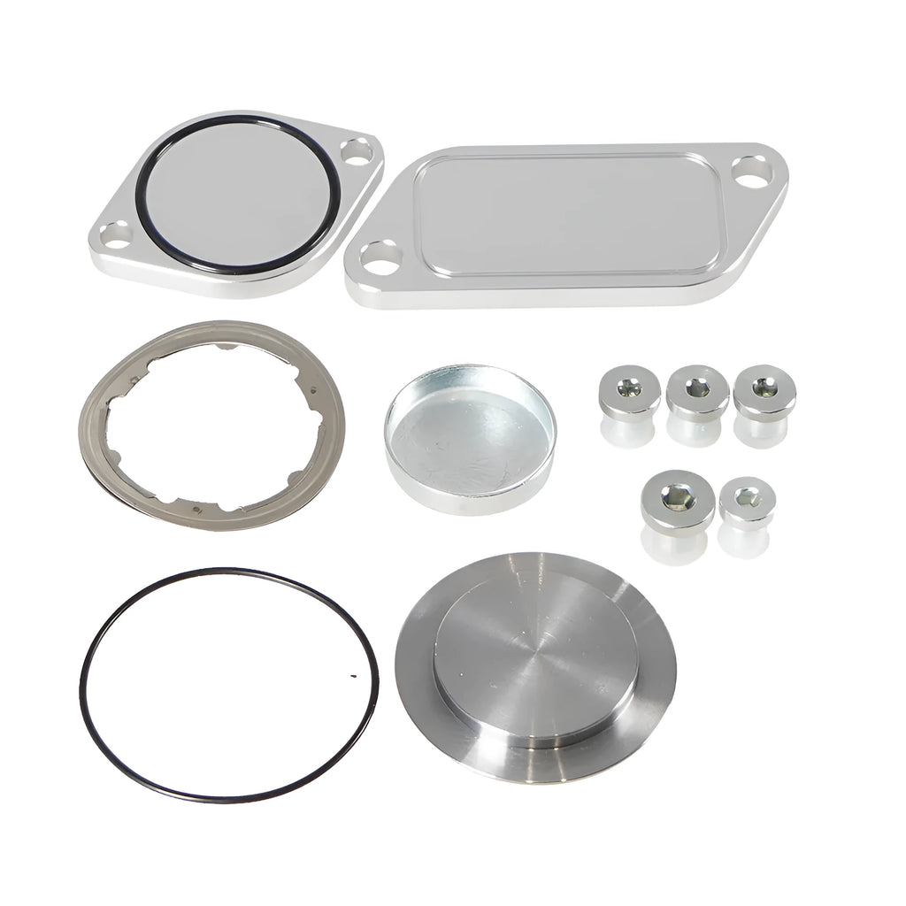Silver aluminium alloy valve cover for automotive EGR systems