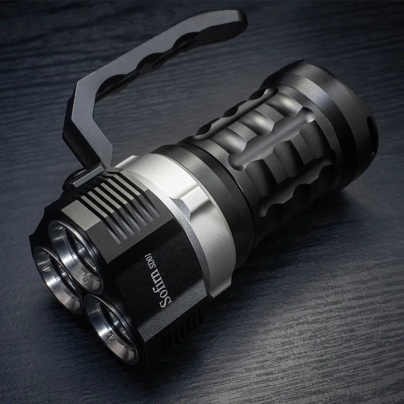Aluminium alloy diving torch flashlight with 350 lumen brightness for diving and outdoor activities