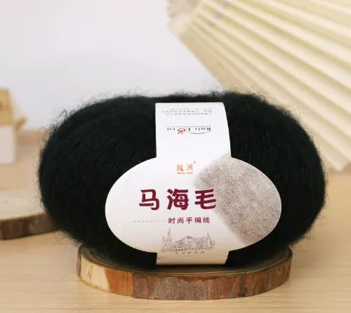 Mohair scarf DIY weaving kit with Inverness thread wool ball in 34 colour options