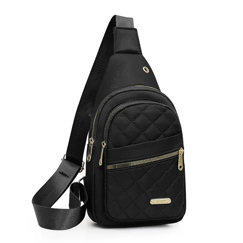 Oxford cloth crossbody sports chest bag in multiple colour options with breathable design