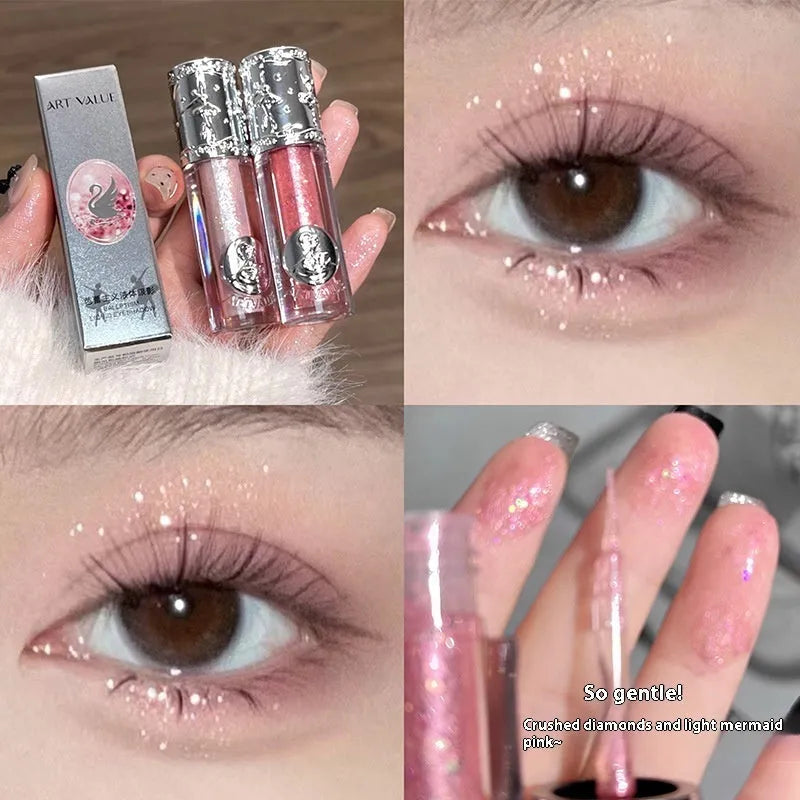 Ballet liquid eye shadow collection showing five colour options for universal skin types