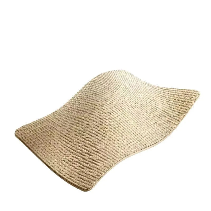 Sisal cat scratch board with natural fibre surface in pastoral style, small and large size options