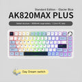 Black, grey and yellow mechanical keyboard with 75% compact layout and RGB backlighting