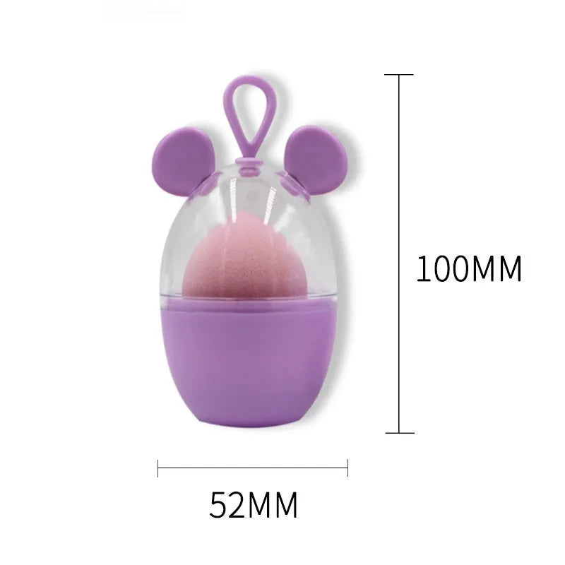 Non-latex dual-use water drop beveled makeup sponge in coral teardrop colour for foundation blending
