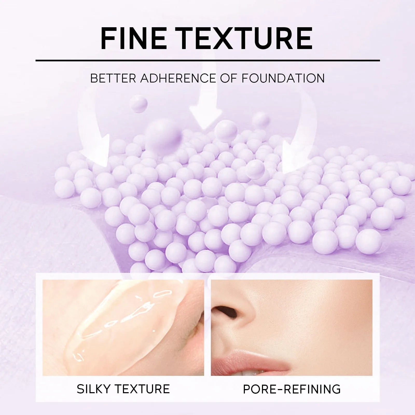30g colour-correcting makeup primer in purple, pink, and green shades for moisturising base application
