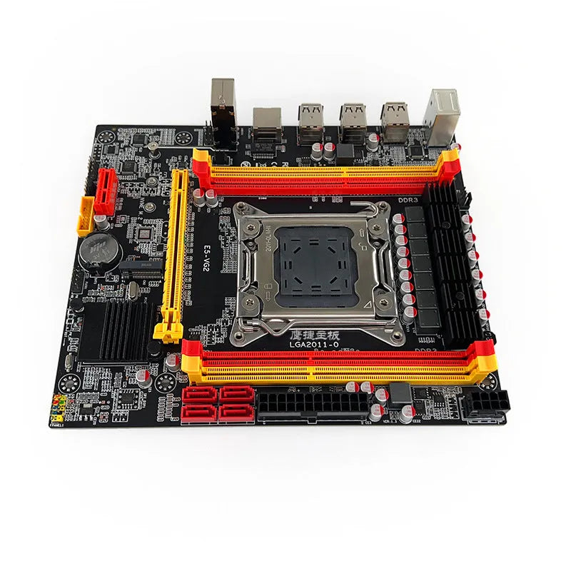X79-VG2 desktop motherboard for LGA 2011 socket with DDR3 memory slots and PCI Express slot.