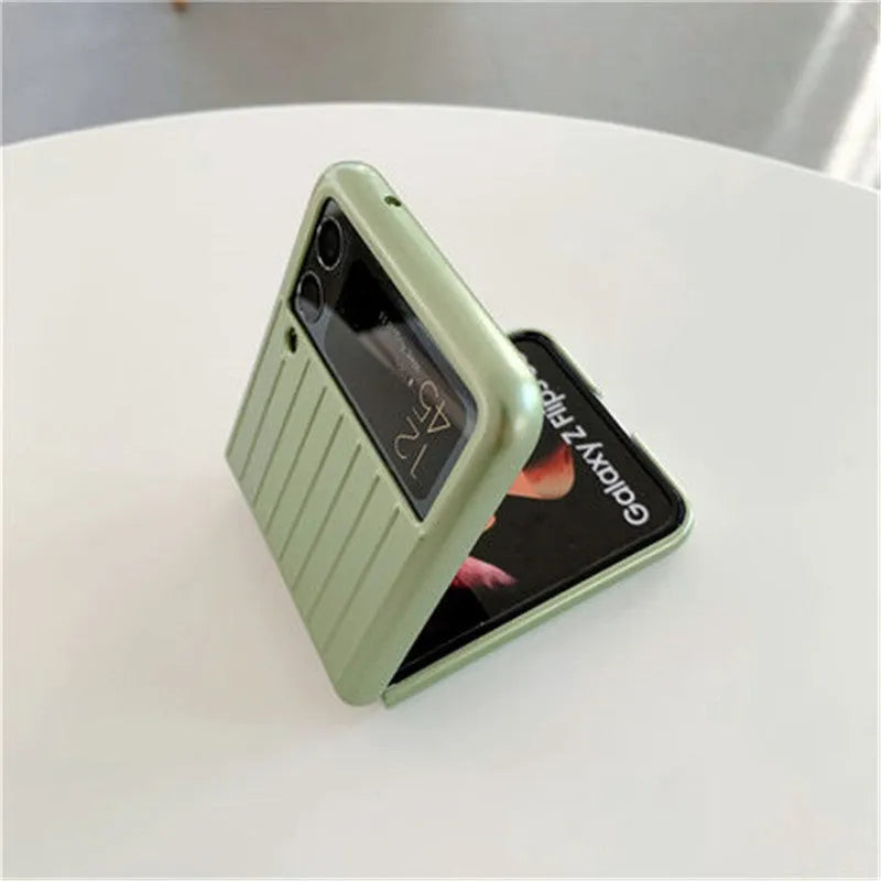 Ultra-thin flip case for Samsung Z Flip3 mobile phone in seven solid colour options