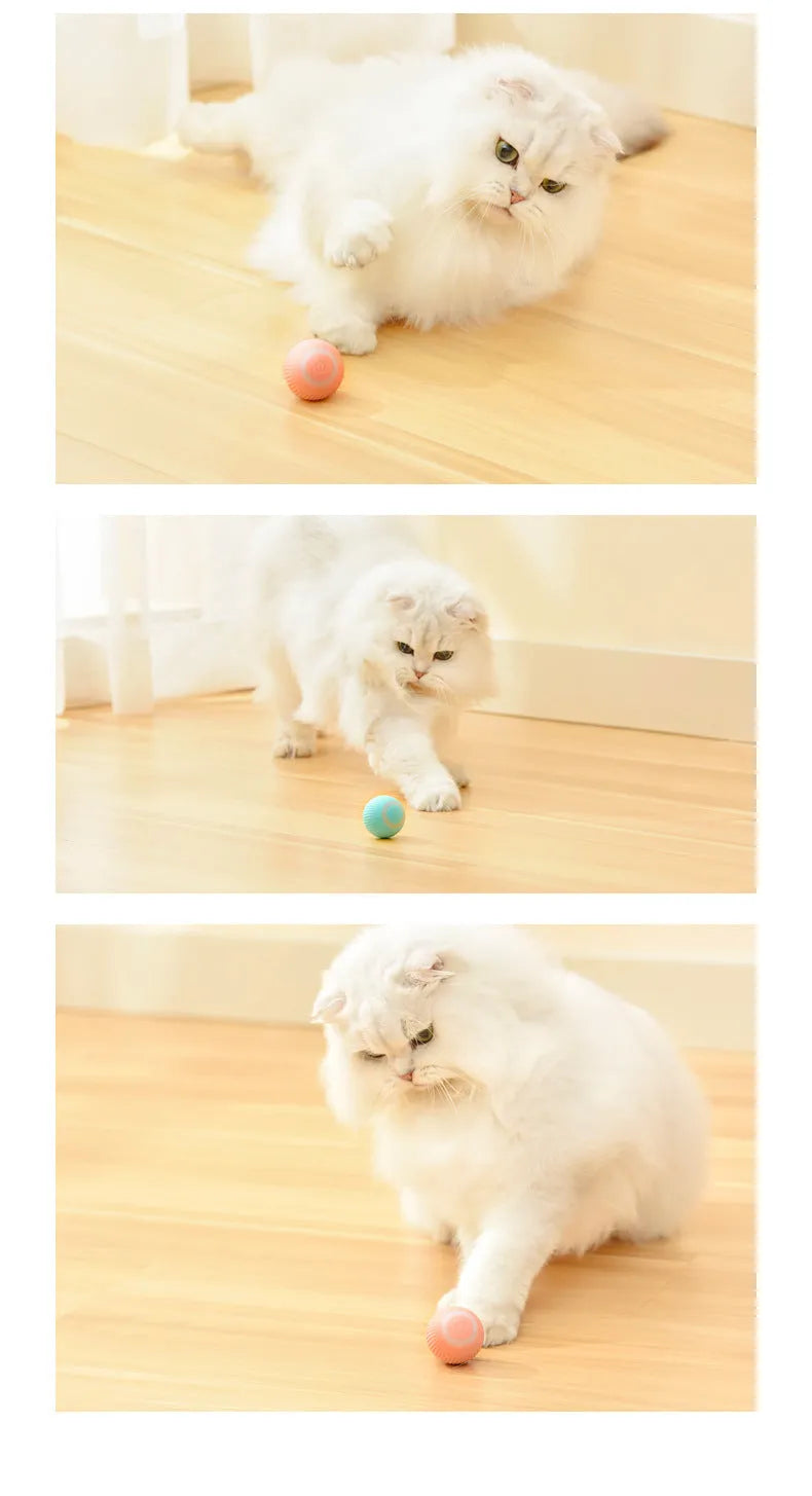 Cat Gravity intelligent rolling ball toy 43mm automatic obstacle avoidance for cats on hard floor