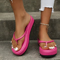 Thick bottom herringbone pattern flip-flops in multiple colours on a white background