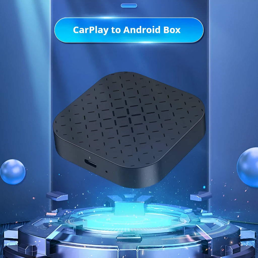 Black Box Car System Android wired to wireless CarPlay smart box with ABS PC housing