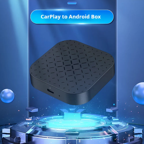 Black Box Car System Android wired to wireless CarPlay smart box with ABS PC housing