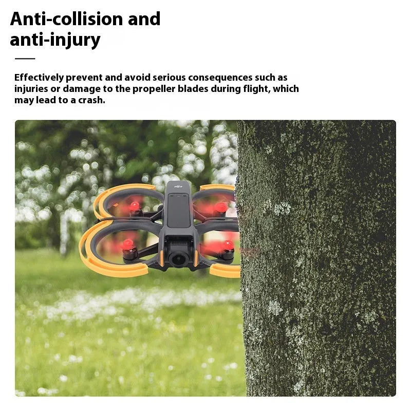 AVATA2 paddle blade anticollision coil in orange ABS material, size 8.5 by 20.5 by 2 cm
