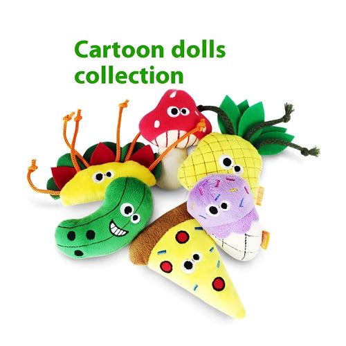 Polygonum multiflorum wood cat toy with catnip in food shapes like burrito and pineapple