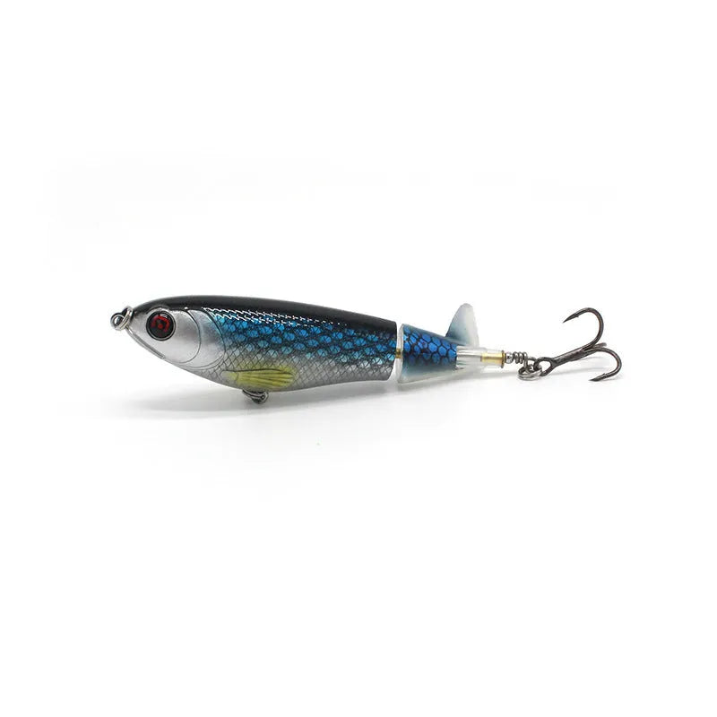 7.5cm bionic artificial fishing swimbait lure on a hook
