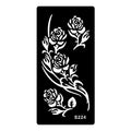 Hollow tattoo template sticker with geometric Southeast Asia style design on water transfer paper