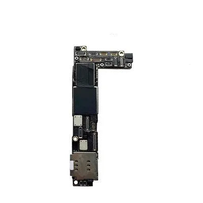Silver iPhone 13 Pro Mini motherboard for board-level repair and ID grinding procedures