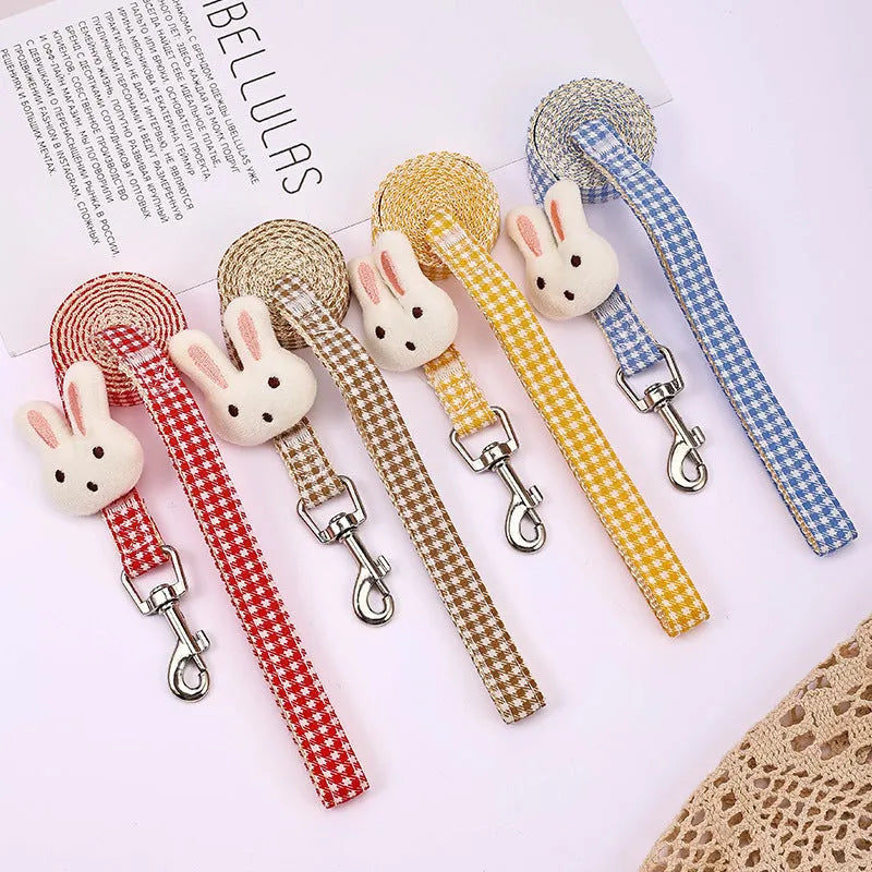 Small dog harness and leash set with quick-release straps in multiple colours