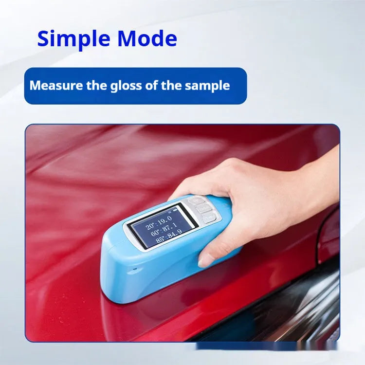 Portable glossiness tester handheld device for measuring ceramic stone paint plastic surface shine