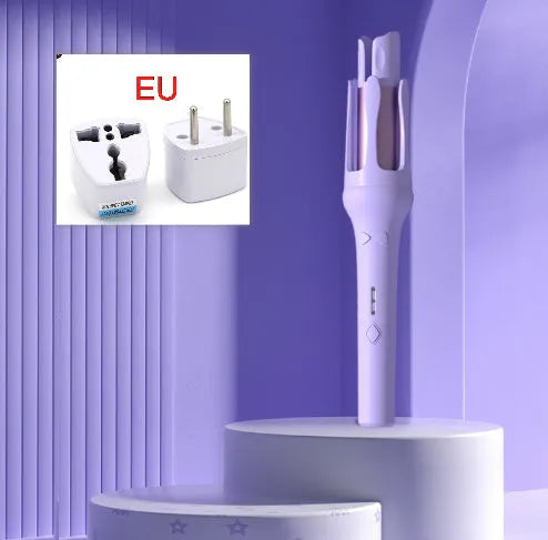 32mm automatic hair curler in white or Chigo colour options with wired AC power adapter