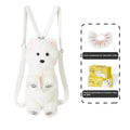 West Highland simulation plush dog with JK plaid pink scarf in colour box packaging