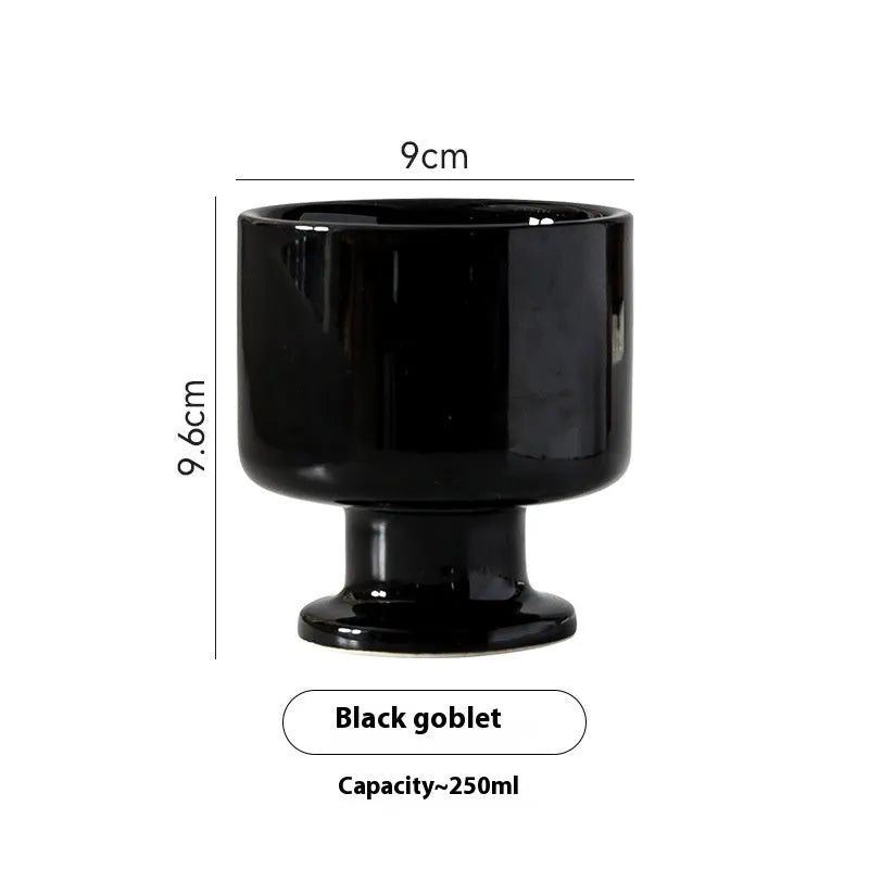 Hand-pinched irregular ceramic mug with solid colour design, approximately 14.5cm tall