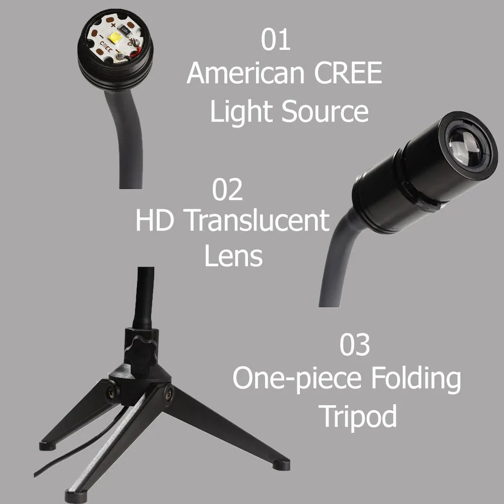 Star projector lamp showing earth projection on wall with adjustable rotating bracket and USB cable