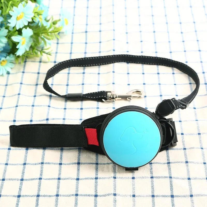 3 metre retractable dog leash in six colours with automatic braking system