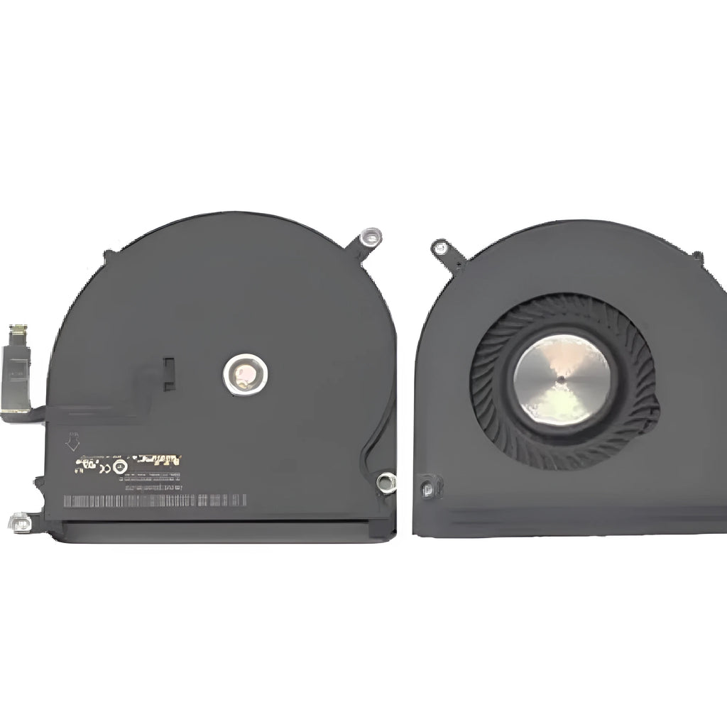 MacBook Pro A1398 internal laptop cooling fan replacement unit on a white background