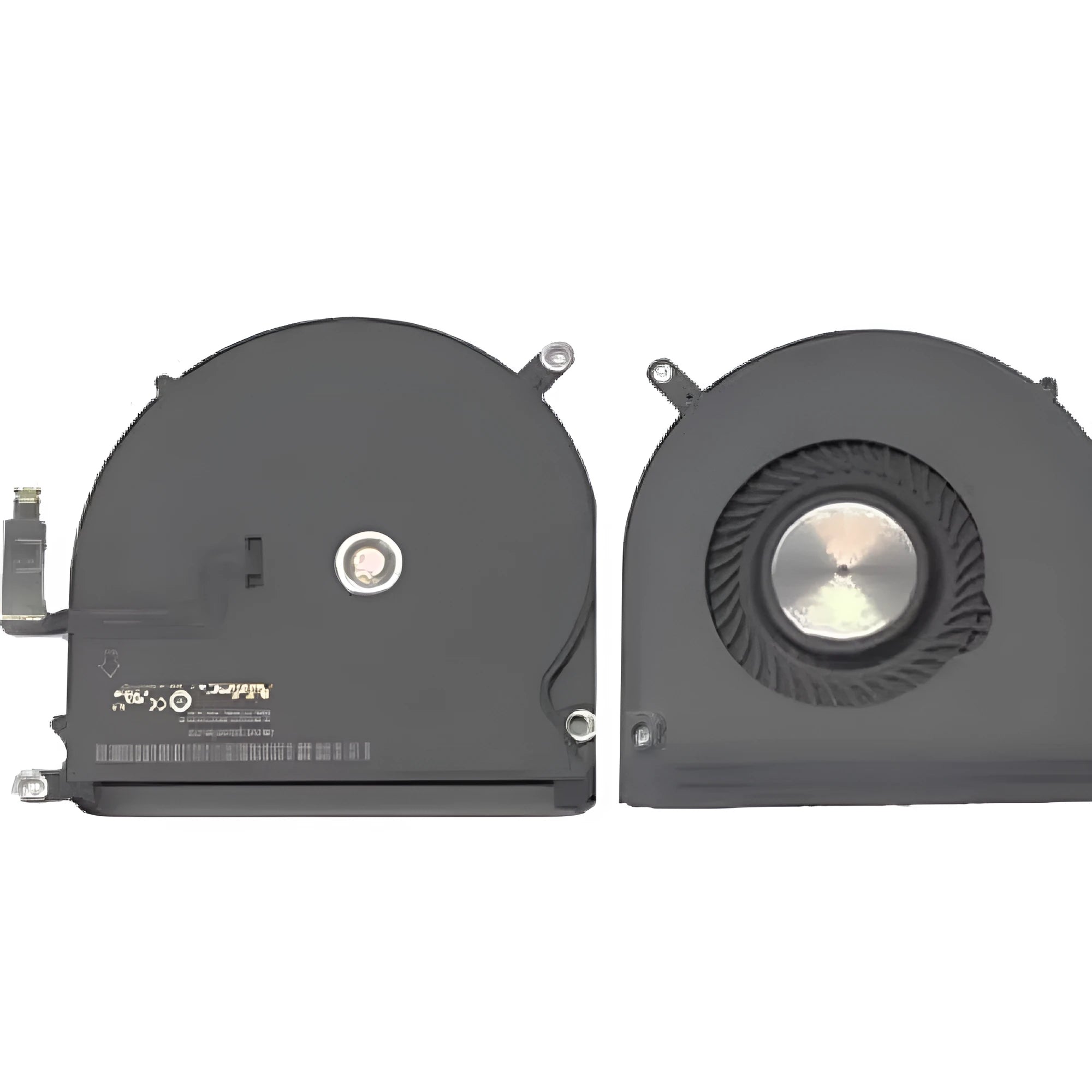 MacBook Pro A1398 internal laptop cooling fan replacement unit on a white background